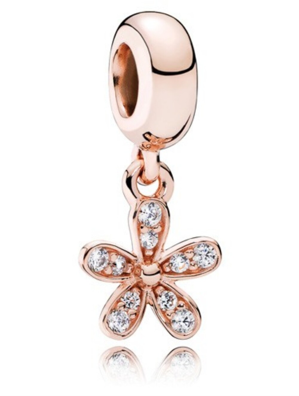Pandora Rose ™ Dazzling Daisy Dangle Charm with Clear Zirconia Retired - Picture 1 of 5